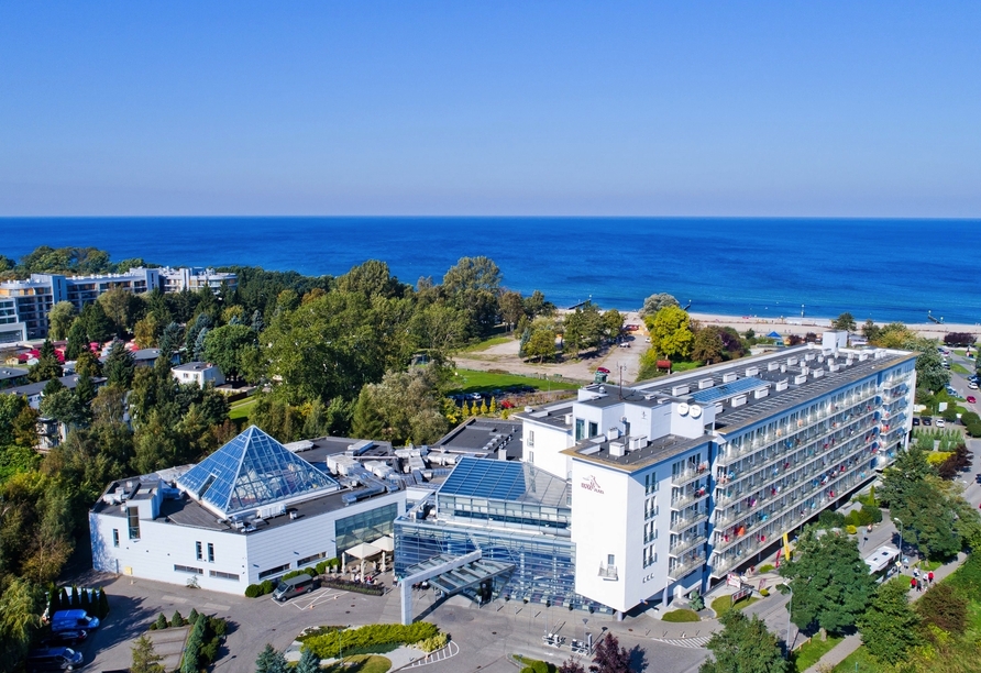 Ansicht Ihres Hotels Ikar Plaza an der polnischen Ostseeküste