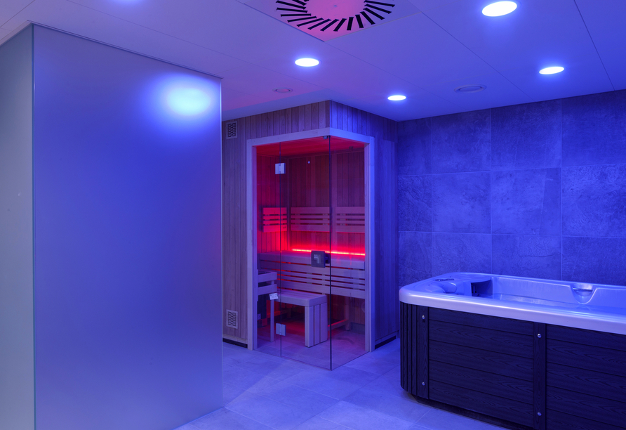 Das besondere Ambiente des Wellnessbereichs