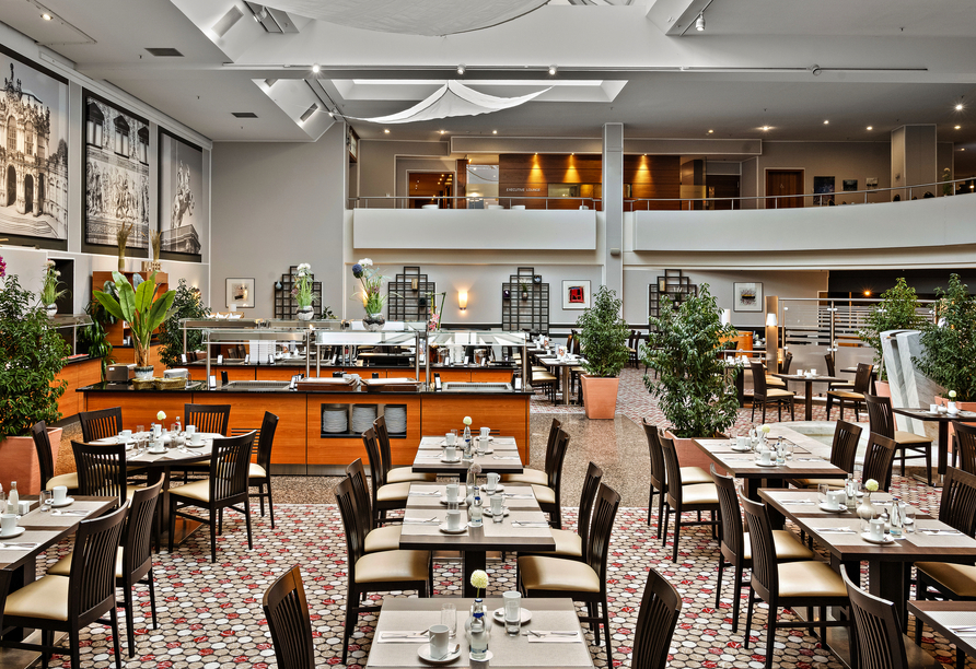 Lassen Sie sich im Restaurant von kulinarischen Höhepunkten begeistern.