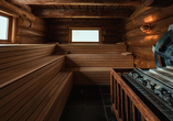 Genießen Sie absolute Entspannung in der Sauna.