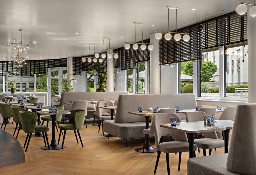 Stärken Sie sich im Frühstücksraum für den Tag.