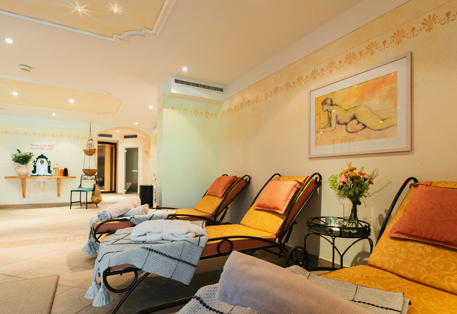 Lassen Sie im Wellnessbereich Ihre Seele baumeln.