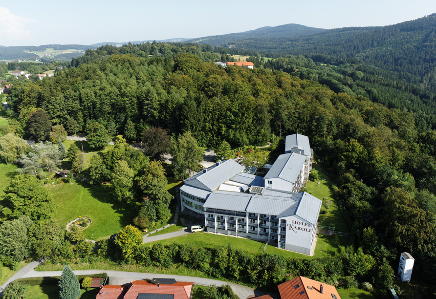 Außenansicht des Landhotels Das Karoli