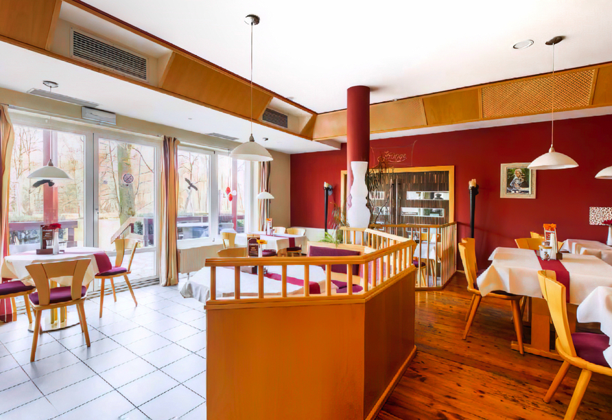 Hier können Sie Ihr Essen genießen.