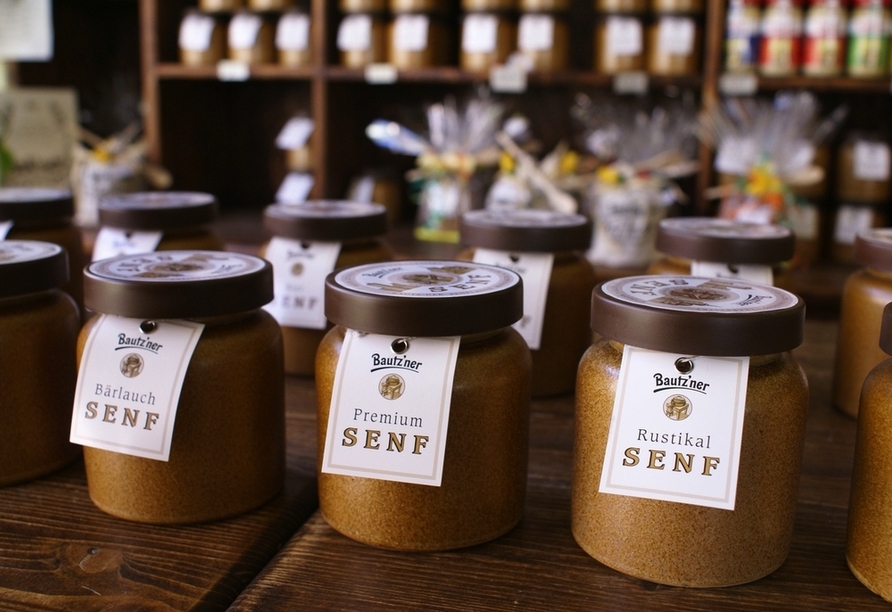 Probieren Sie den leckeren Bautz`ner Senf.