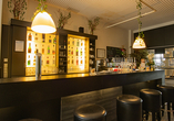 Die einladende Bar des Ferien Hotels Rennsteigblick