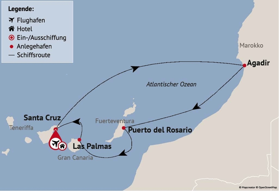 Ihre Reiseroute am 15.01.27