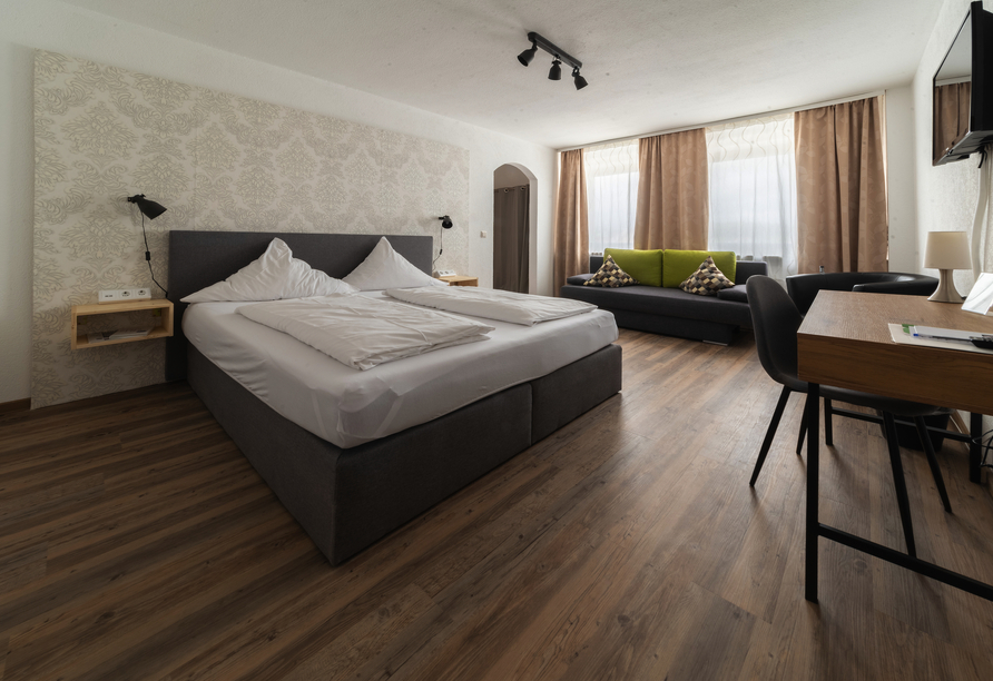 Beispiel eines Doppelzimmers Komfort im Landgasthaus Sockenbacher Hof