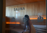 In der Sauna lässt es sich gut entspannen.