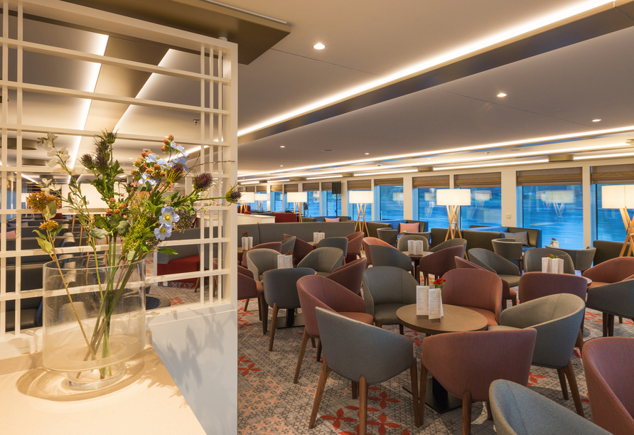 Machen Sie es sich auf Ihrem Schiff gemütlich.