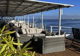 Sonnendeck an Bord von Junker Jörg