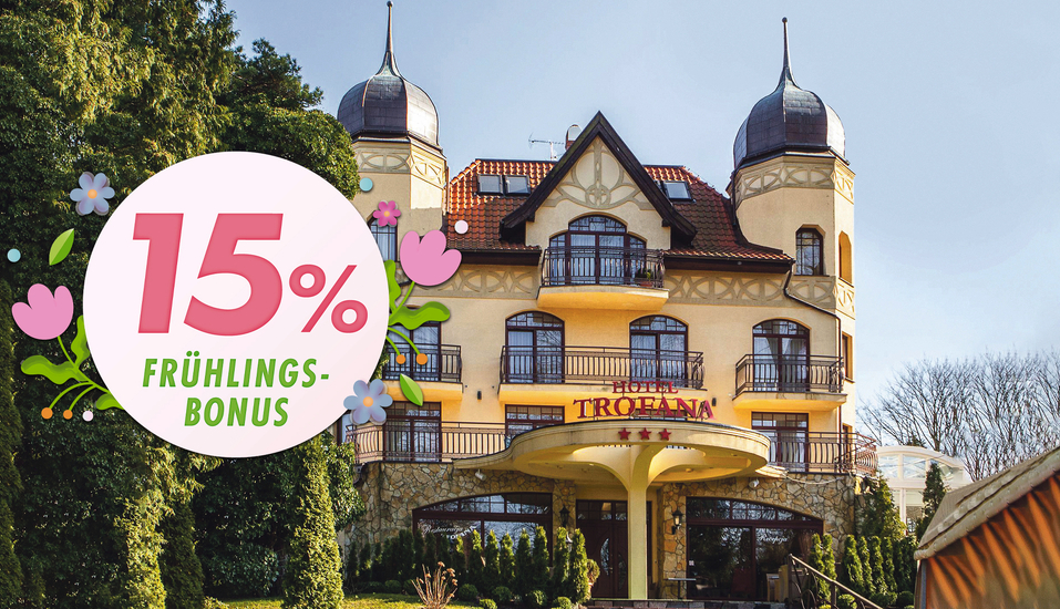 Herzlich willkommen im gemütlichen Hotel Trofana Wellness & Spa. 
