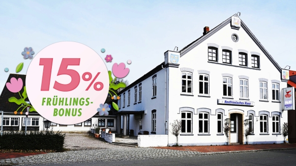 Außenansicht des Hotels Nordfriesisches Haus