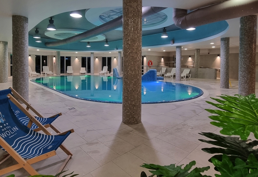Hallenbad im Hotel Wolin