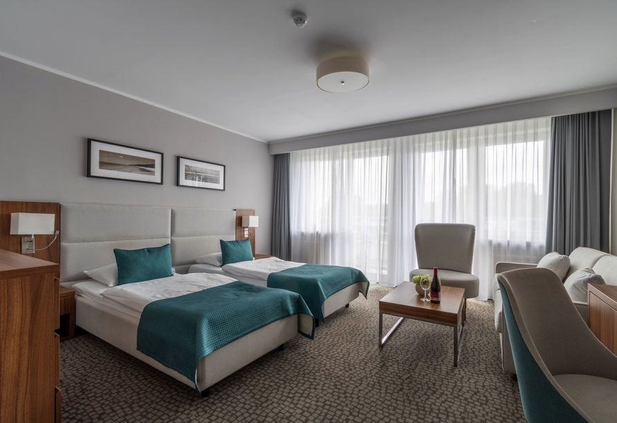 Beispiel eines Doppelzimmers Premium im Hotel Wolin