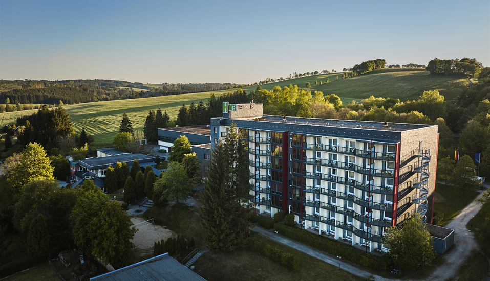 Außenansicht vom Aparthotel Am Rennsteig