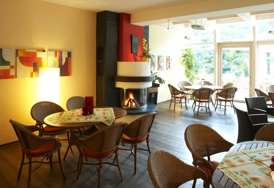 Kaminzimmer im Aparthotel Am Rennsteig