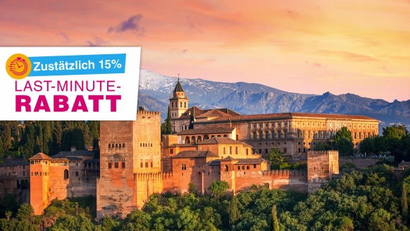 Von der Alhambra in Granada werden Sie mehr als beeindruckt sein.