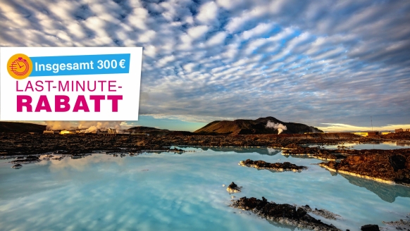 Die Blaue Lagune finden Sie in der Nähe von Reykjavík in Island.