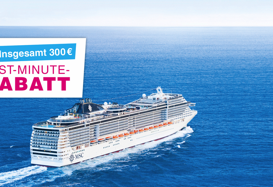 Herzlich willkommen an Bord der MSC Preziosa!