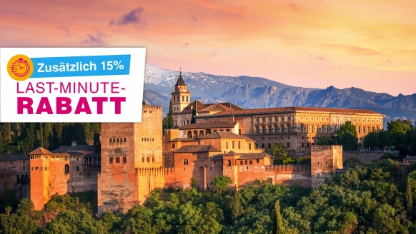 Von der Alhambra in Granada werden Sie mehr als beeindruckt sein.