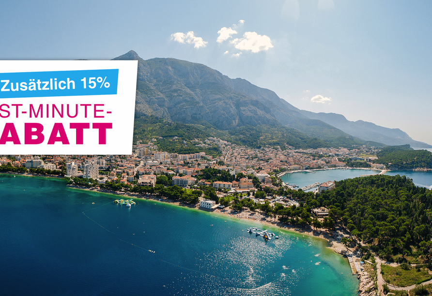 Freuen Sie sich auf einen phänomenalen Blick auf Makarska.