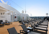 Sonnendeck an Bord der MSC Opera