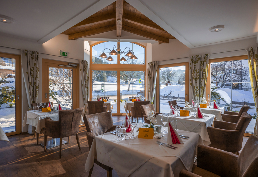 Der Wintergarten bietet einen tollen Ausblick.