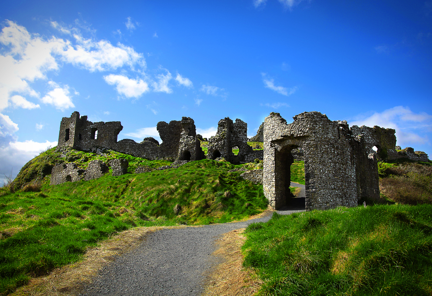Freuen Sie sich auf den Zwischenstopp am Rock of Dunamase und machen Sie ein tolles Erinnerungsfoto.
