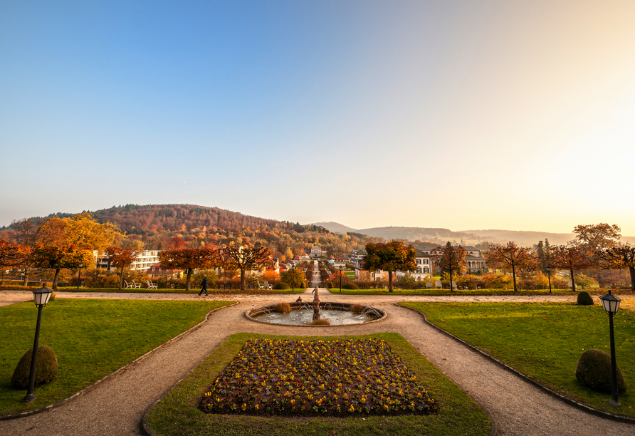 Im Dorint Resort & Spa Bad Brückenau haben Sie den schönen Schlosspark direkt vor der Haustür. 