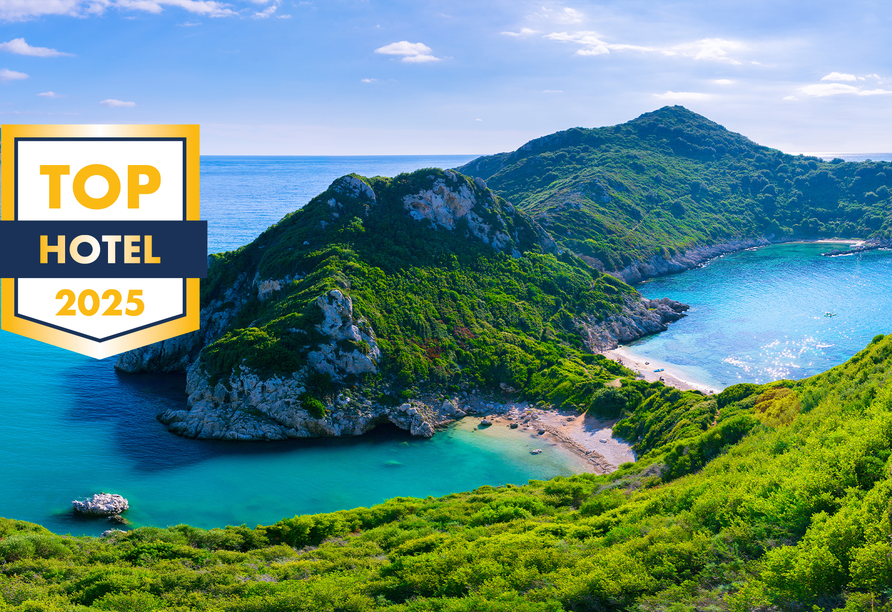 Willkommen auf Korfu, wo das Gras wirklich grüner ist und die Sonne bis zur Seele scheint.