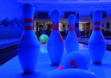 Freuen Sie sich auf gesellige Stunden beim Bowling im Hotel.