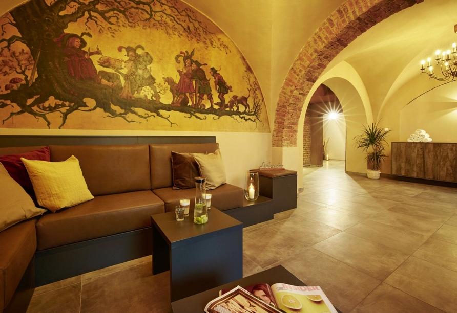 Lassen Sie im behaglichen Ruheraum die Seele baumeln und tanken Sie neue Kraft.