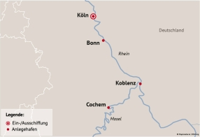 Ihre Reiseroute am 09.12.26. und 15.12.26