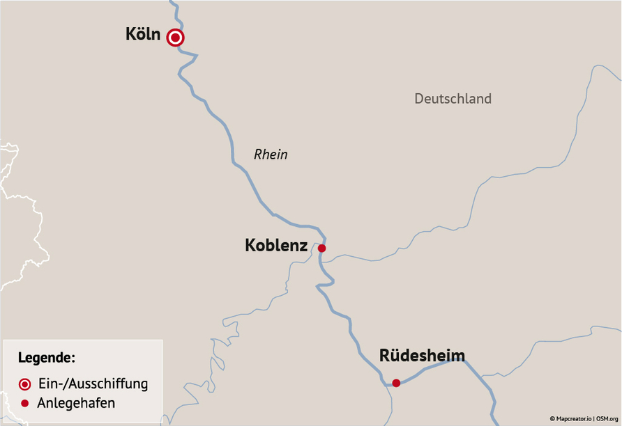 Ihre Reiseroute am 12.12.26