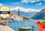 Freuen Sie sich auf die historische Stadt Perast inmitten der Bucht von Kotor und viele weitere Highlights!