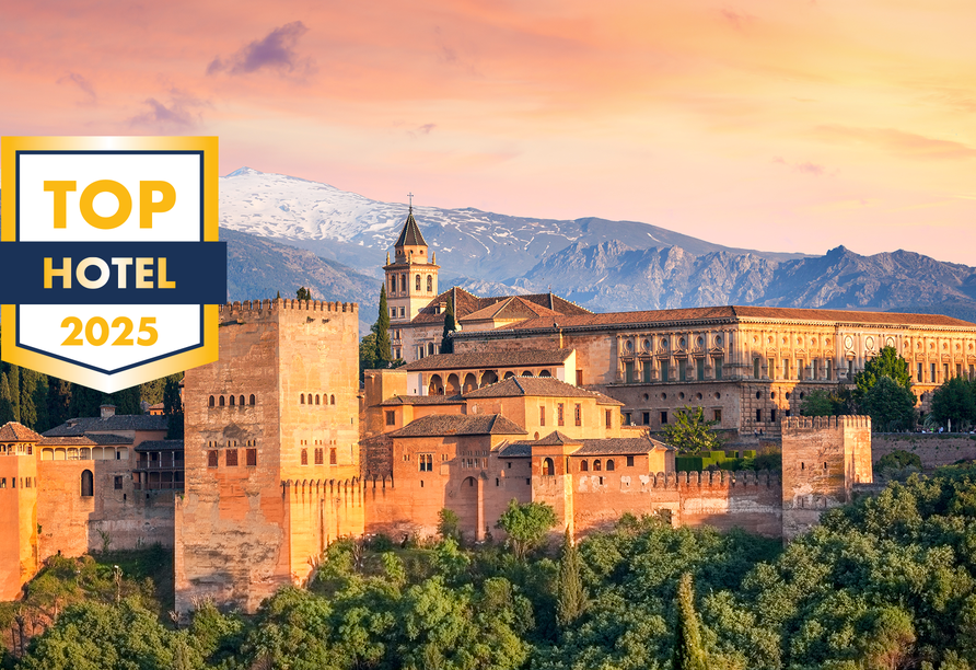 Von der Alhambra in Granada werden Sie mehr als beeindruckt sein.