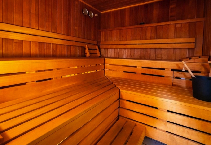 Entspannen Sie in der Sauna des Hotels.