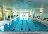 Das Hallenbad des Wohlfühlhotels HOTEL AM PARK