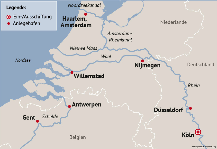 Ihre Reiseroute