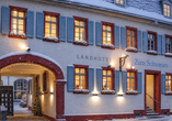 Außenansicht auf das Landhotel zum Schwanen in Osthofen