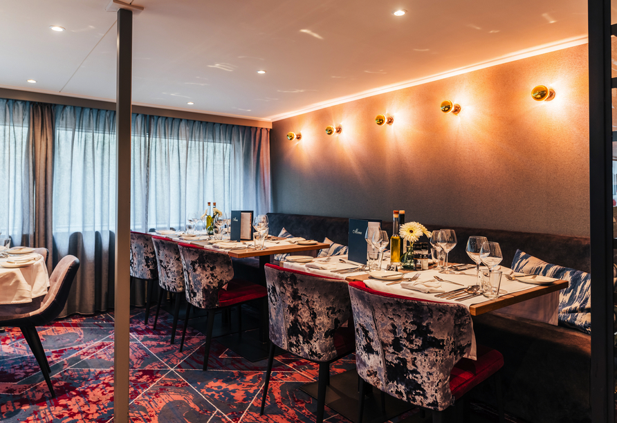 Das Restaurant an Bord von MS ARKONA