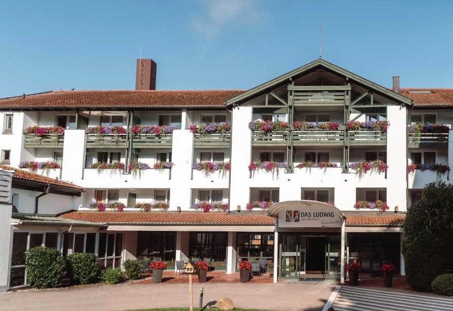 Außenansicht des DAS LUDWIG Sports Resorts
