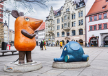 In Erfurt finden Sie außerdem die Maus und den Elefanten aus der Sendung mit der Maus.