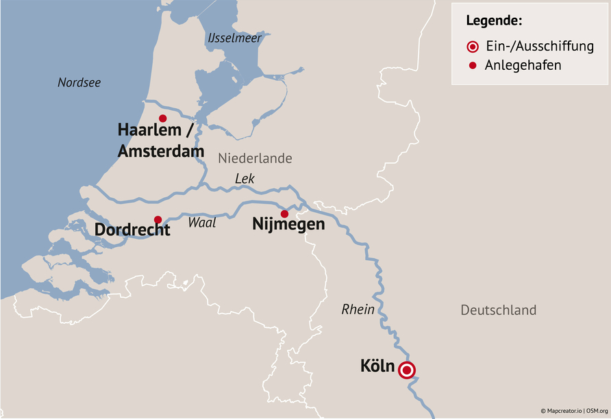 Ihre Reiseroute