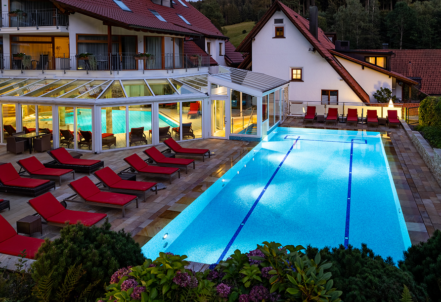 Außenpool vom Naturparkhotel Adler St. Roman 