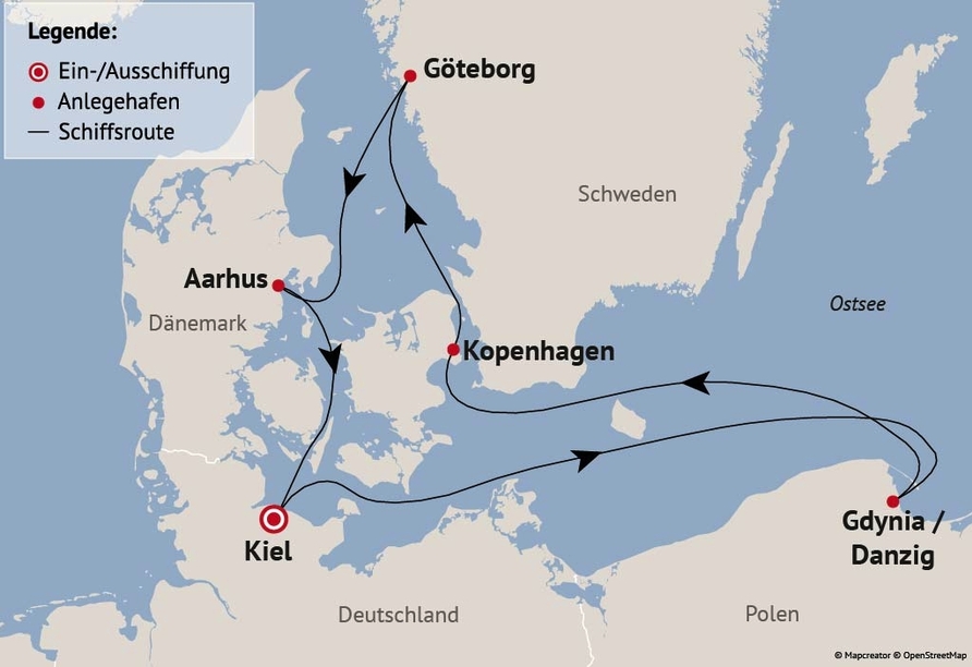 Ihre Reiseroute am 30.01. und 13.02.27