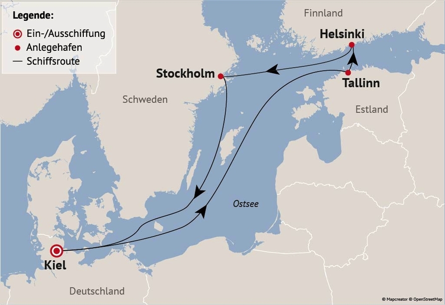 Ihre Reiseroute am 11.04. und 25.04.27