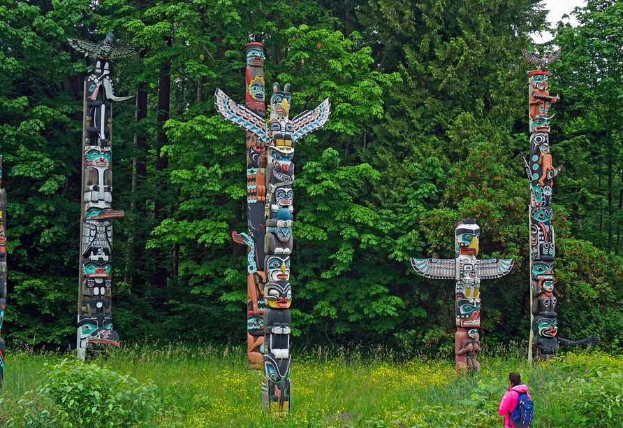 Nutzen Sie Ihre freie Zeit in Vancouver und schlendern Sie durch den Stanley Park.