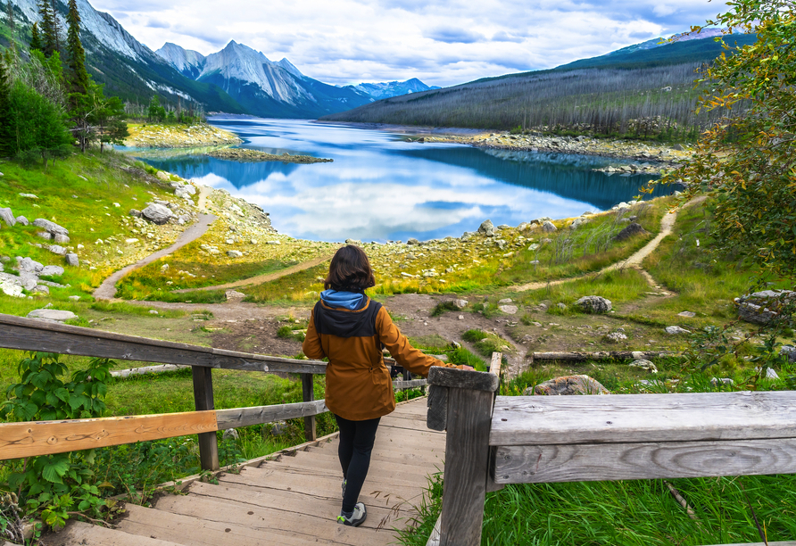 Freuen Sie sich auf zahlreiche Nationalparks während Ihrer Reise, darunter auch der Jasper National Park.